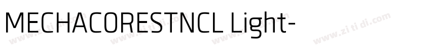 MECHACORESTNCL Light字体转换